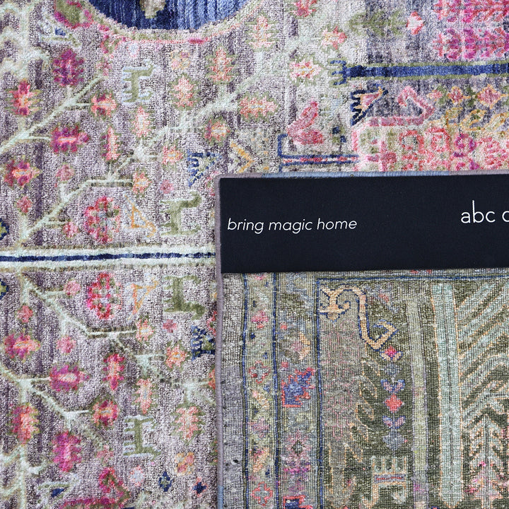 Image for Multicolored Alchemy Traditional Silk Rug - 9' x 11'11"