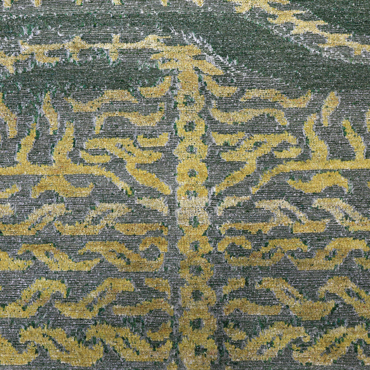 Green Alchemy Contemporary Silk Wool Blend Rug - 8' x 10'