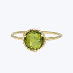 Floating Gem Ring with Peridot Quartz Ring