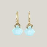 Pentagon Peruvian Calcite Gems Earrings