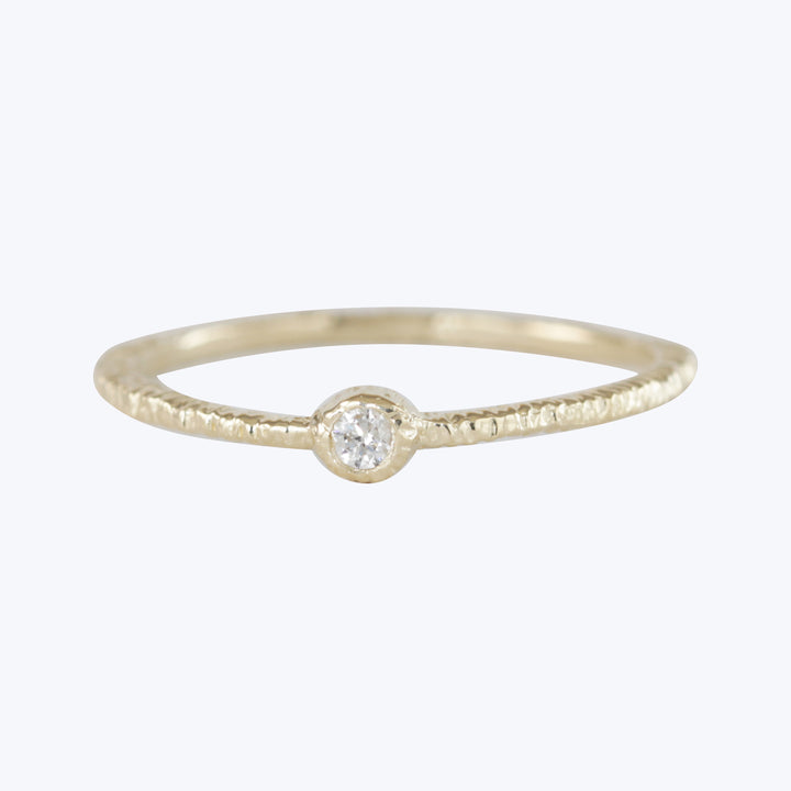 Treasure Dainty Ring -Single Stone 2Mm Diamond Ring
