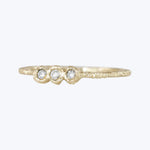 Treasure Dainty Ring - Triple 1.5 Diamonds Ring
