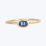 Treasure  Ring - Oval 3X5 Blue Sapphire Ring