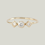 Treasure Dainty 3 Shapes Ring - Square 2 And Round 3Mm Ring