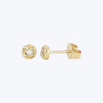 Treasure Coin Studs - Diamond 2Mm Earrings
