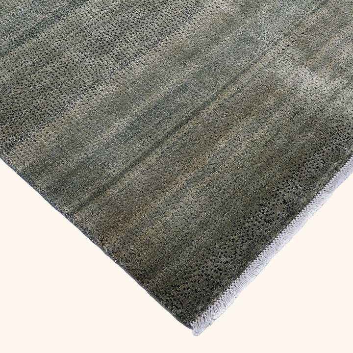 Blue Alchemy Textured Wool Silk Blend Rug - 9' x 12'