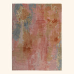 Pink Aurora Contemporary Wool Silk Blend Rug - 9' x 12'
