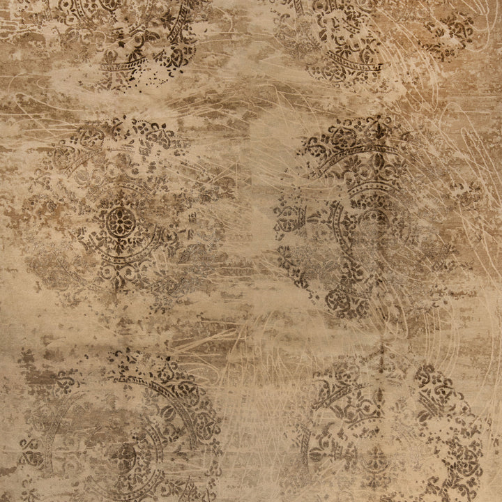 Aurora Contemporary Wool Silk Blend Rug - 9' x 12'