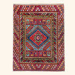 Traditional Kazak Wool Rug - 5'4" x 6'7"