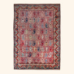 Traditional Afshar Wool Rug - 5' x 7'
