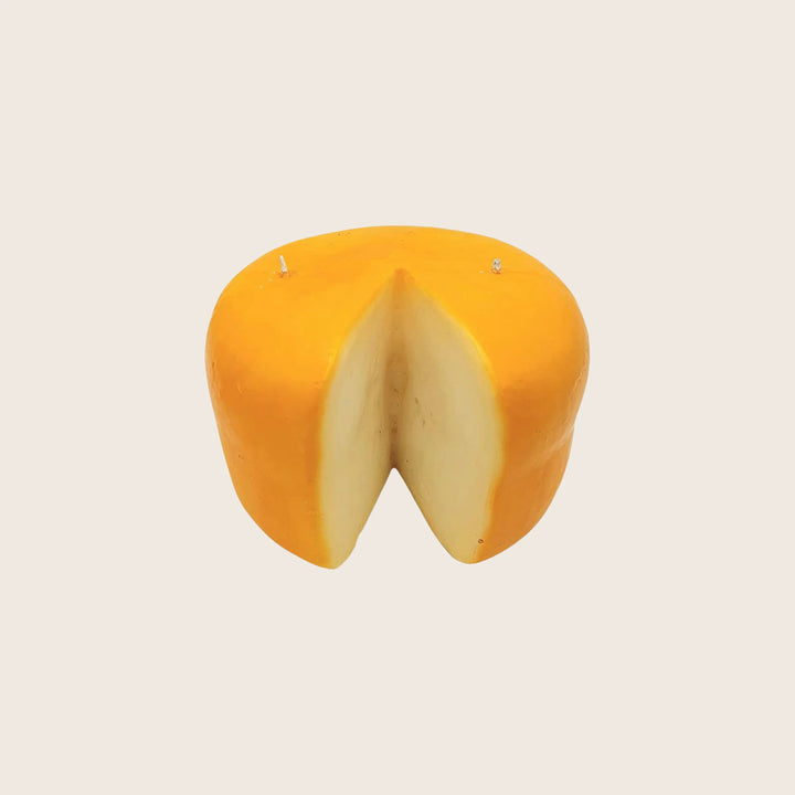 Cheese Wheel Candle