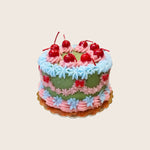 Green Cherry Cake Candle