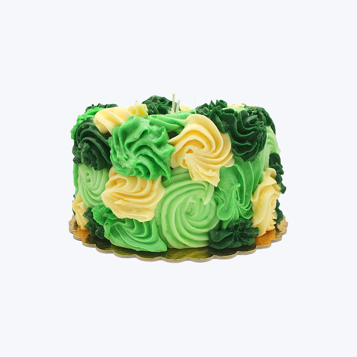 Green Cake Candle