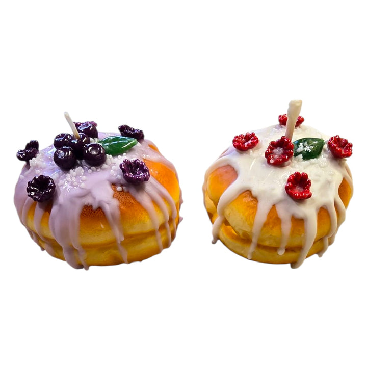 Purple Donut Candle