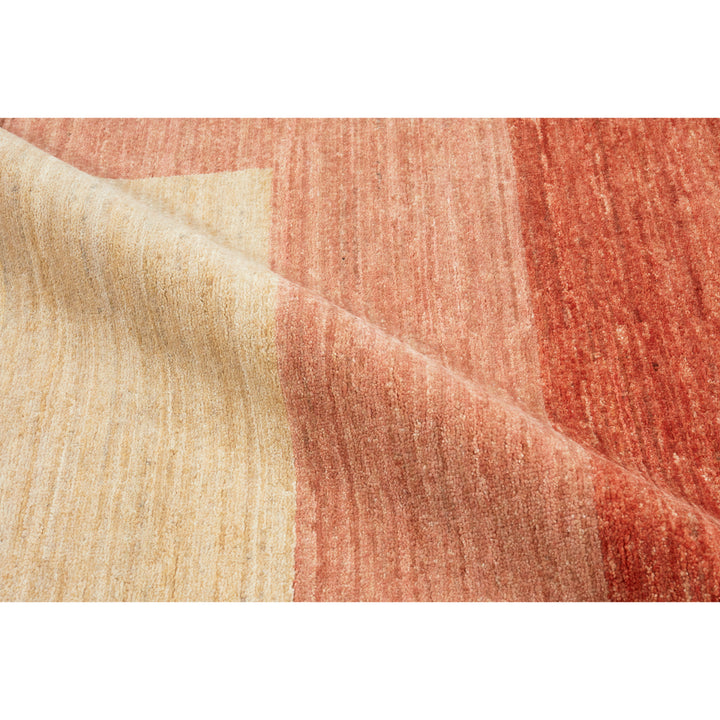 Peach Contemporary Wool Rug - 8' x 10'