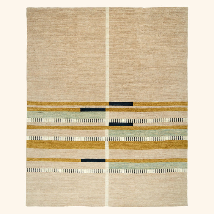 Natural Contemporary Wool Rug - 8' x 10'