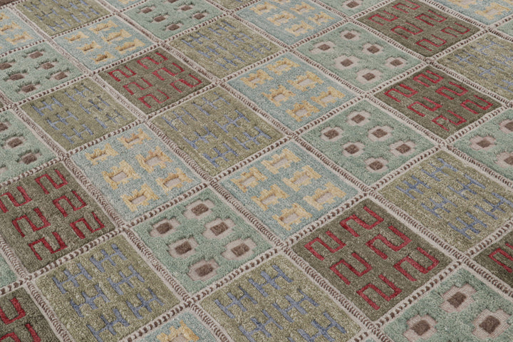 Sage Swedish Inspired Wool Rug - 8'2" x 10'4"