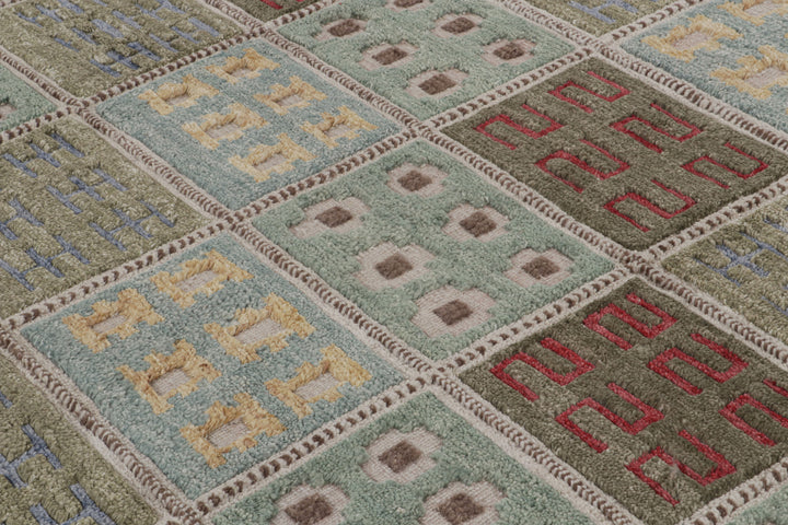 Sage Swedish Inspired Wool Rug - 8'2" x 10'4"