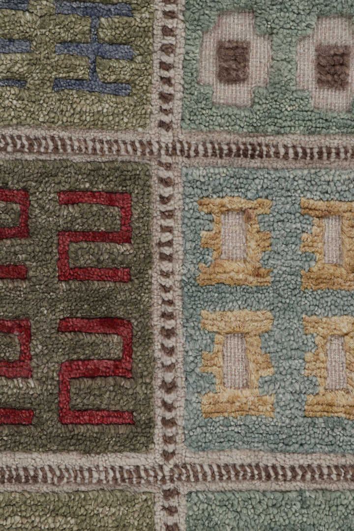 Sage Swedish Inspired Wool Rug - 8'2" x 10'4"