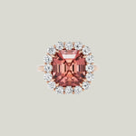 Peach Tourmaline Bloom Ring