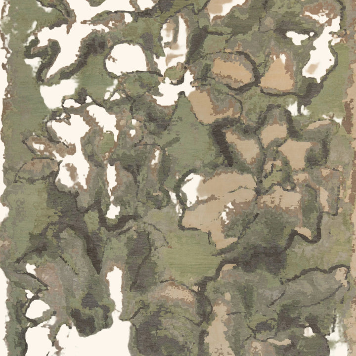 Sage Contemporary Wool Silk Blend Rug - 8' x 10'