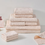 Zero Twist Dot Towels, Beige