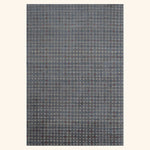 Grey Rust Contemporary Silk Wool Blend Rug - 6' x 9'