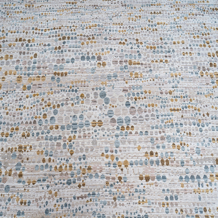 Contemporary Silk Wool Blend Rug