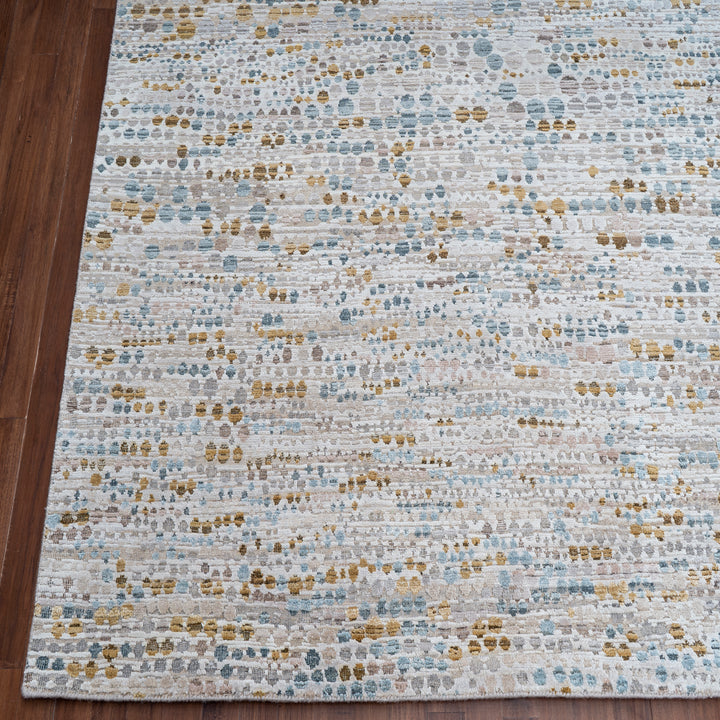 Contemporary Silk Wool Blend Rug