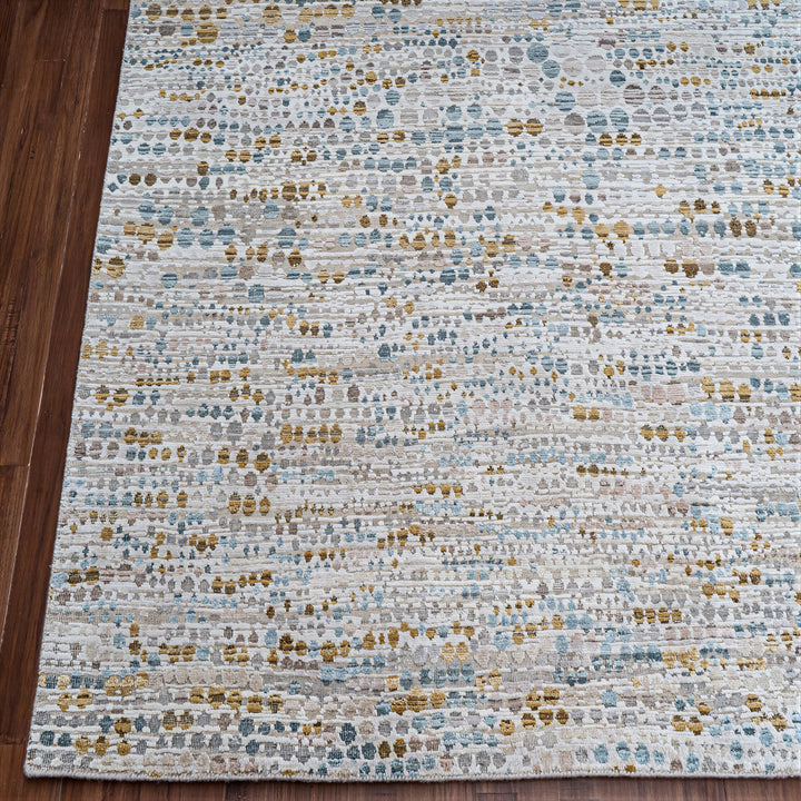 Contemporary Silk Wool Blend Rug