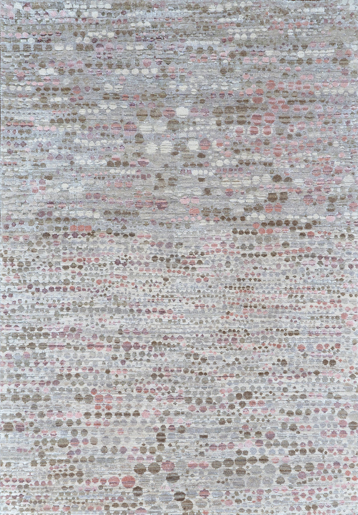 Contemporary Silk Wool Blend Rug