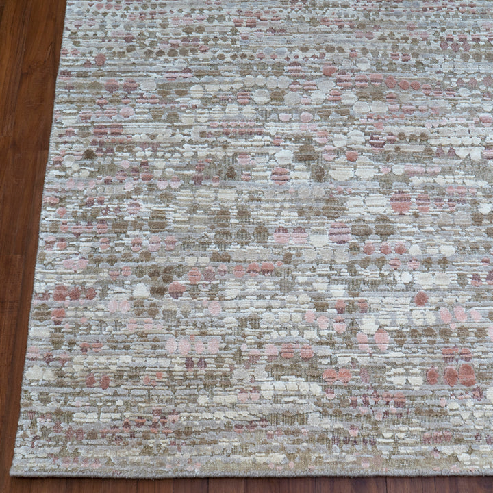 Contemporary Silk Wool Blend Rug