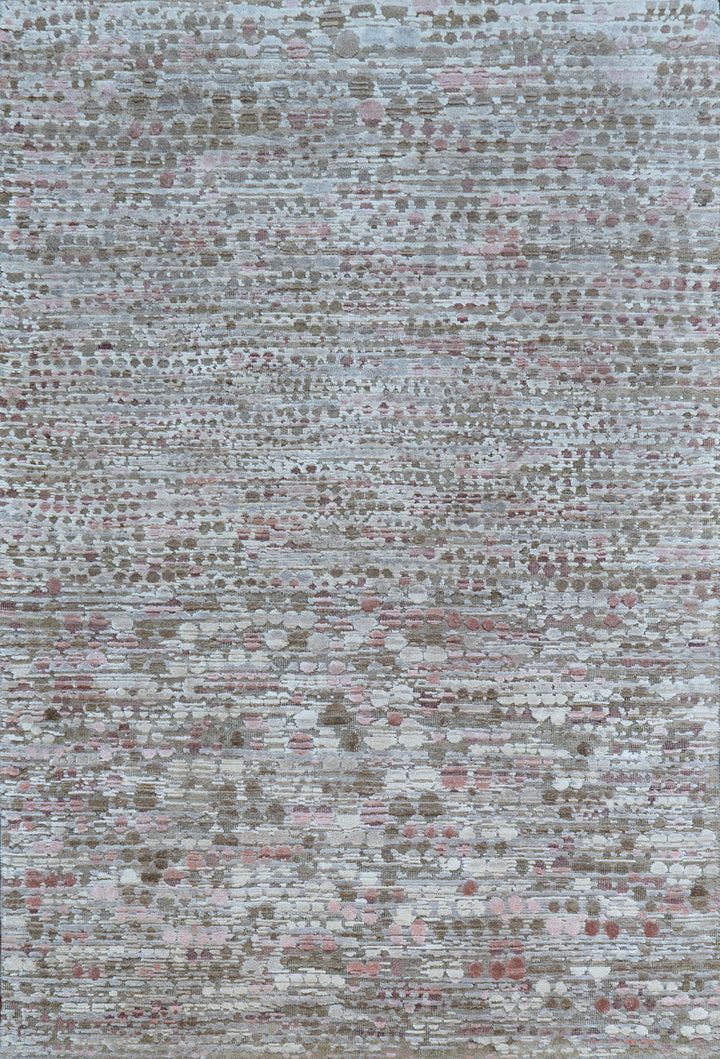 Contemporary Silk Wool Blend Rug