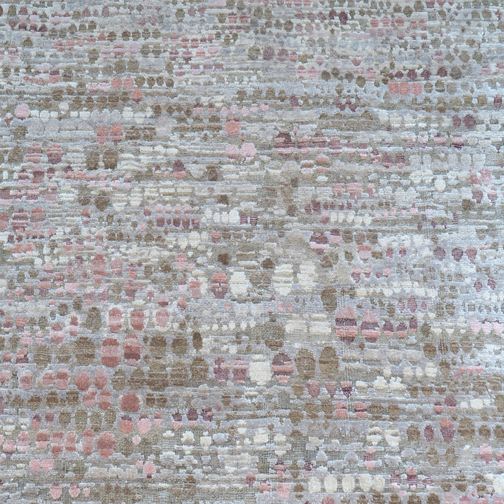 Contemporary Silk Wool Blend Rug