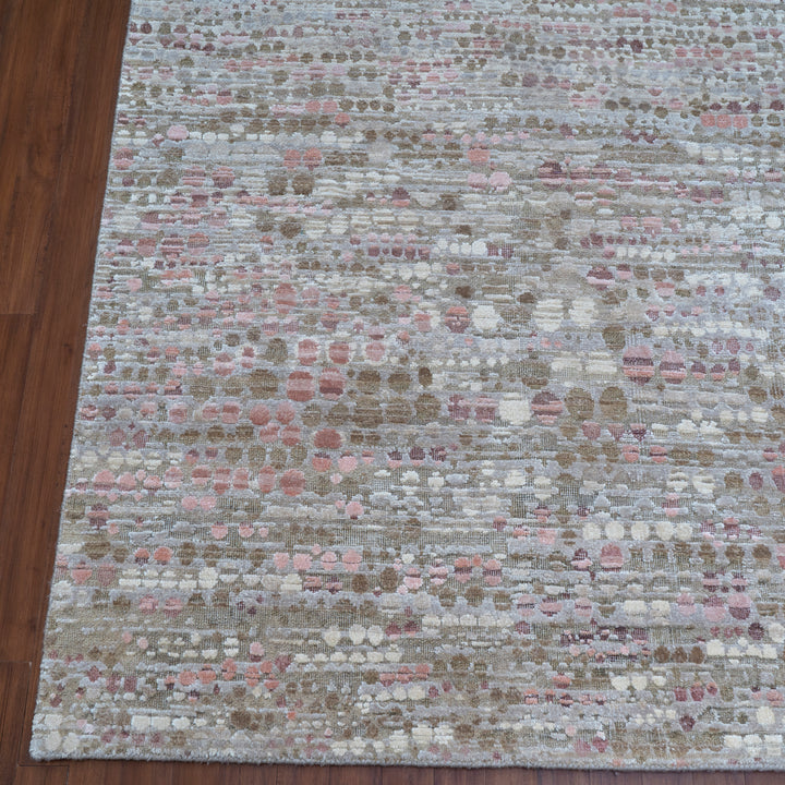 Contemporary Silk Wool Blend Rug