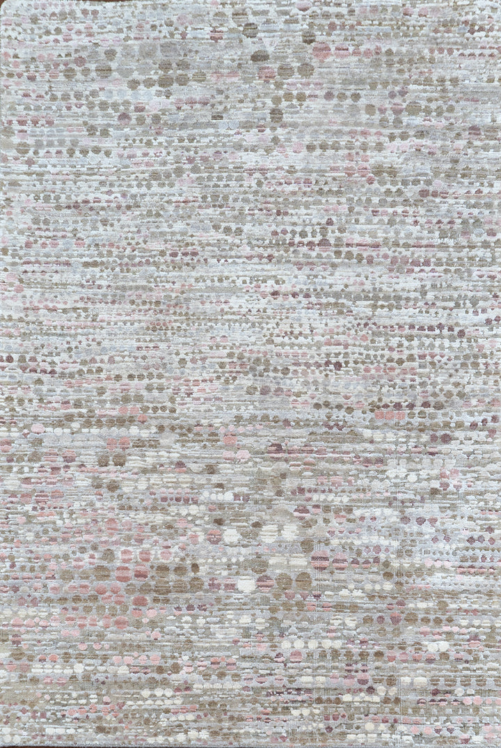 Contemporary Silk Wool Blend Rug