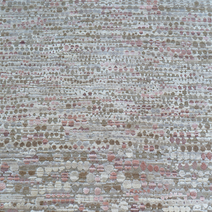 Contemporary Silk Wool Blend Rug