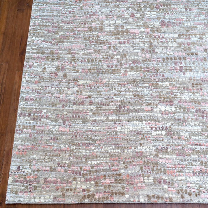 Contemporary Silk Wool Blend Rug