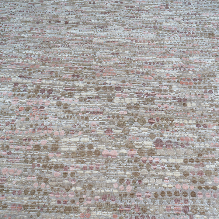 Contemporary Silk Wool Blend Rug