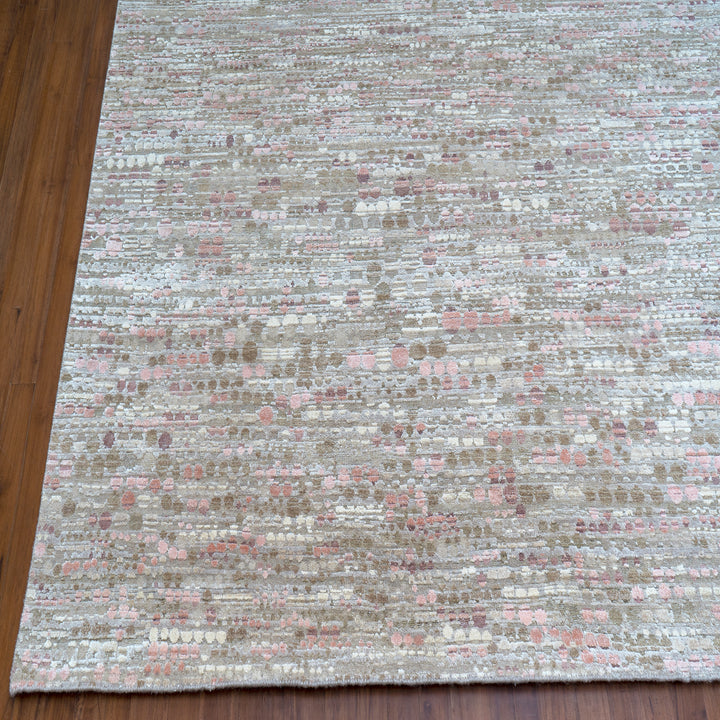 Contemporary Silk Wool Blend Rug