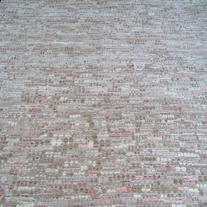 Contemporary Silk Wool Blend Rug