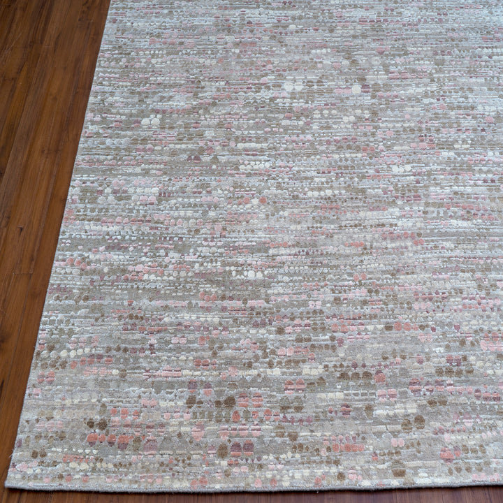Contemporary Silk Wool Blend Rug