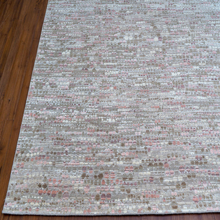 Contemporary Silk Wool Blend Rug