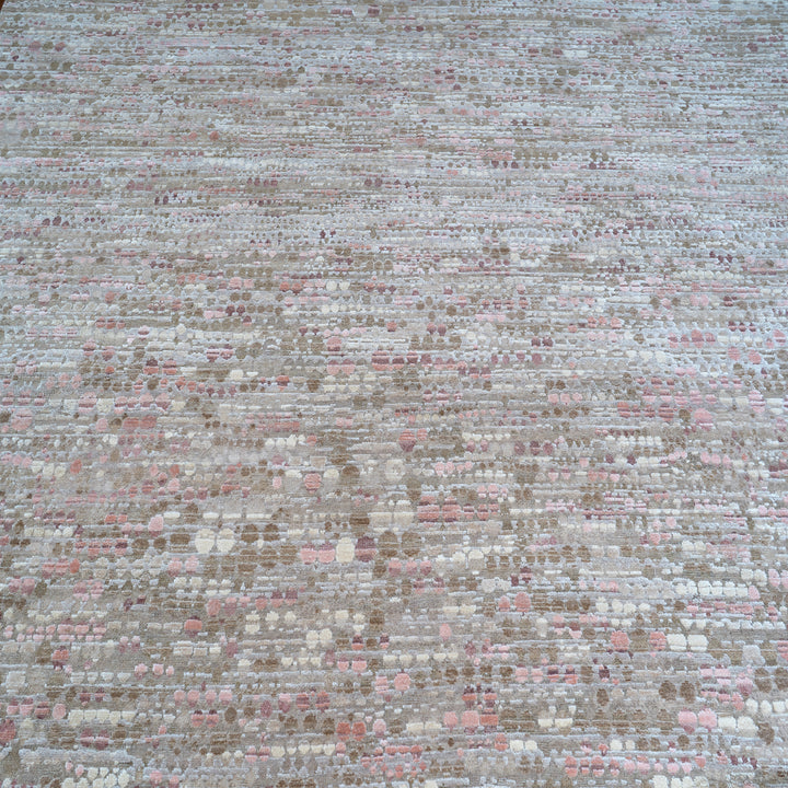 Contemporary Silk Wool Blend Rug