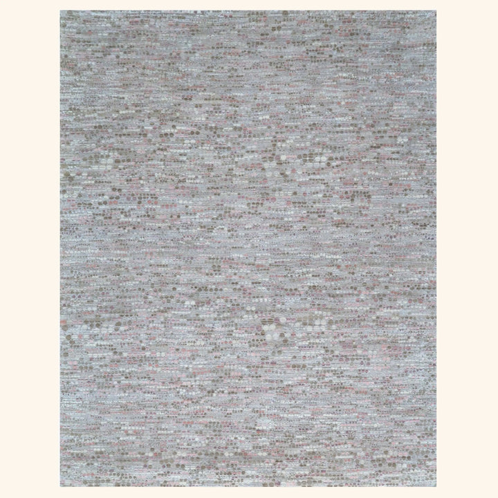 Contemporary Silk Wool Blend Rug