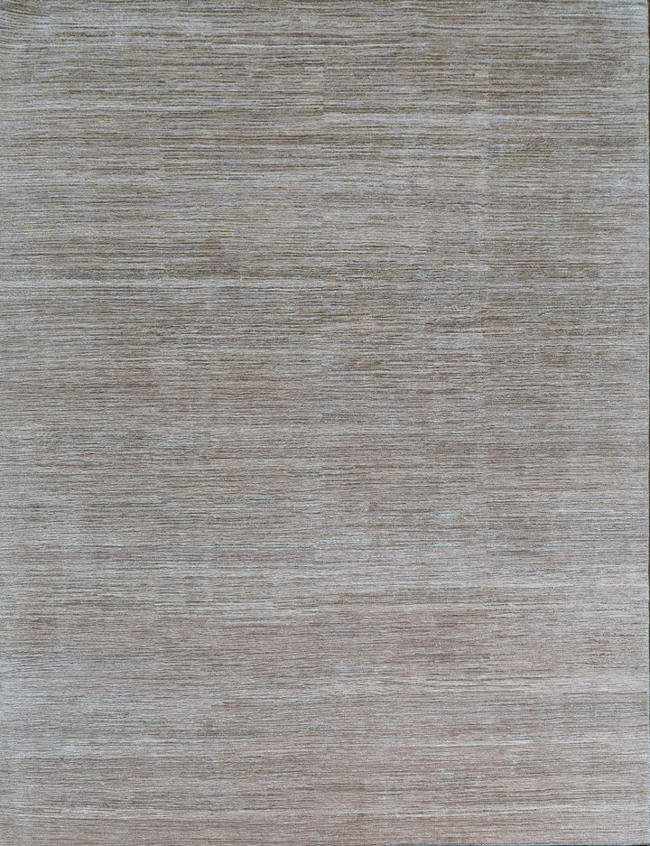 Textured Wool Silk Blend Rug