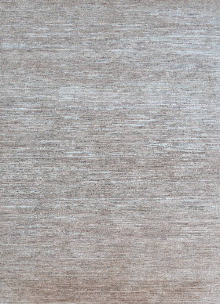 Textured Wool Silk Blend Rug