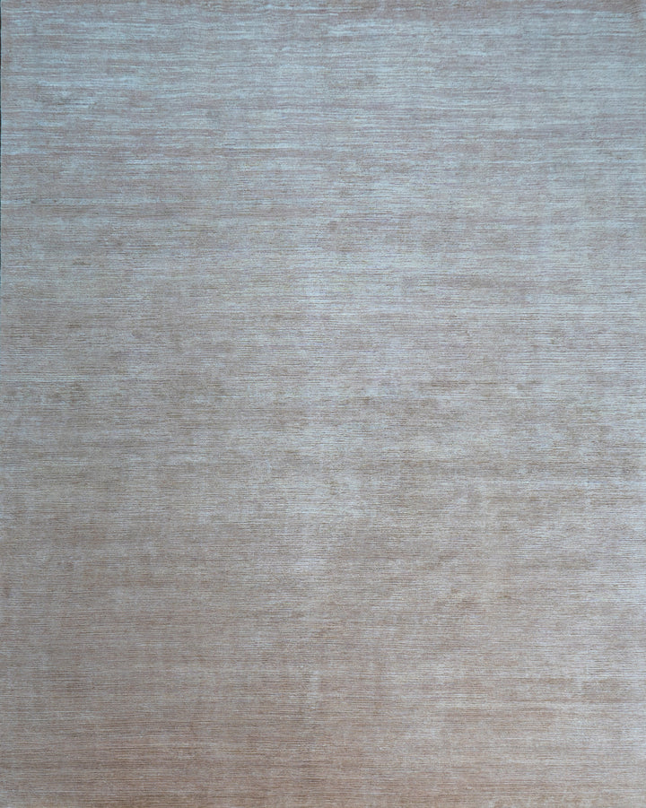 Textured Wool Silk Blend Rug