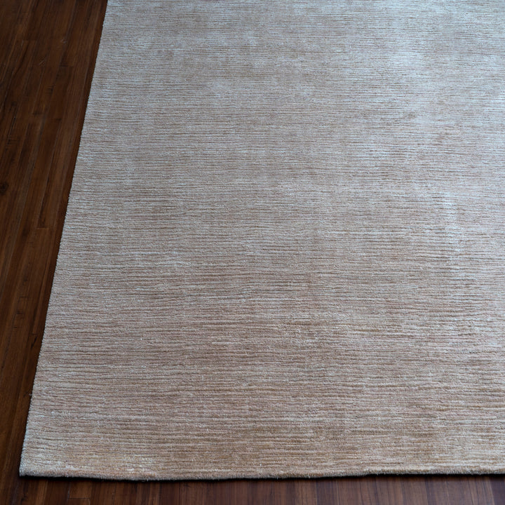 Textured Wool Silk Blend Rug