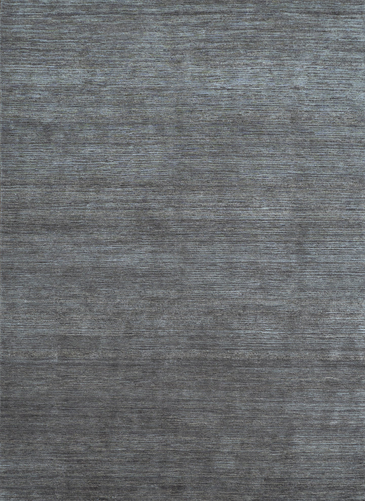 Textured Wool Silk Blend Rug